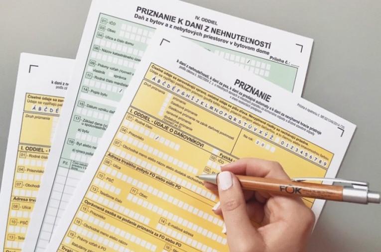 Priznanie k&nbsp;dani z&nbsp;nehnuteľností
