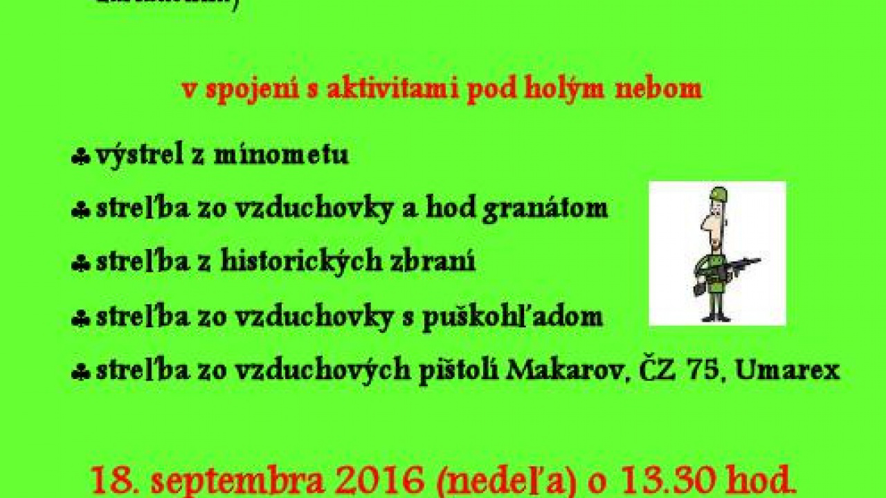 Fotografia fotogalérie Vojenská výstava