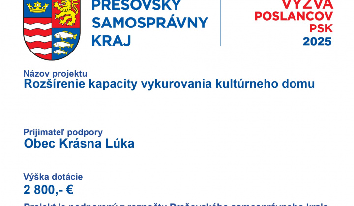 Fotka - Rozšírenie kapacity vykurovania kultúrneho domu