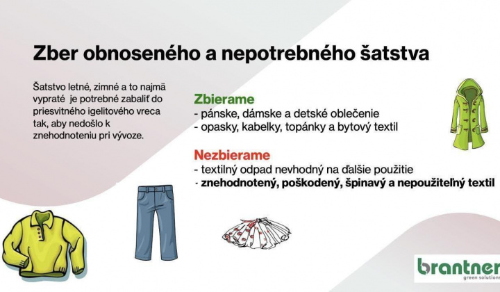 Fotka - Zber šatstva